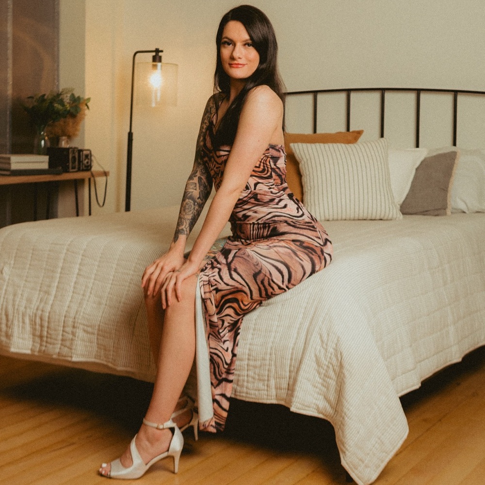 Cheetah print dress